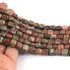 1 Strand Unakite Faceted Box Shape Beads  Briolettes 10mmx7mm  -8.5 Inches BR0467