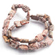 Jasper Stone Beaded Necklace - 11mmx10mm-16mmx9mm Chicklet Beads, 16" Long, BR102 - Tucson Beads