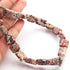 Jasper  Beaded Necklace -Chiklet Beads- 11mmx10mm-16mmx9mm- 16 Inches , BR102