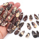 1 Strand Peanut Wood Faceted Pear Drop Beads - Peanut Wood Pear Beads 17mmx9mm-29mmx10mm 8 Inches BR1345 - Tucson Beads