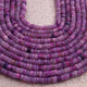 1  Long Strand Beautiful Shaded Lavender Opal Smooth Heishi Tyre Beads -Lavender Opal Gemstone Beads- 5mm-7mm-13 Inches BR02991 - Tucson Beads