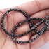 34.95 Ct 1 Long Strand Black Diamond Box Rondelles Genuine  Diamond Beads 12 Inch Long BRU056