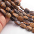 1  Strand Brown Tiger Eye  Faceted Briolettes  - Assorted Briolettes -21mmx15mm-11mmx10mm 10.5 Inches BR01627