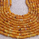 1  Long Strand Beautiful Shaded Yellow Opal Smooth Heishi Tyre Beads -Yellow Opal Gemstone Beads- 4mm-5mm-13 Inches BR02986 - Tucson Beads