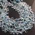 1 Strand  Amazing Quality Natural  Blue Topaz Faceted Briolettes -Pear Shape Briolettes -10mmX5mm-6mmx4mm-9 inches BR02759