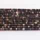 1  Strand Natural Black Opal  Smooth Rondelle -Gem Stone Beads Plain Rondelles  Beads, 5 mm-13.5 Inches BR02961 - Tucson Beads