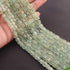 1  Strand Prehnite Faceted Briolettes - Cube Shape  Briolettes - 6mm-7mm- 8 Inches BR02585