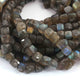 1 Strand Labradorite Faceted Cube Briolettes- Labradorite Box Shape  6mm-9mm 10 Inches BR3147 - Tucson Beads