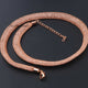 1 Pc Necklace Rose Gold Plated Mesh Chains- Rose Gold Plated Chains- 15 Inch OS032 - Tucson Beads