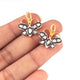 1 Pc Rosecut Diamond Butterfly 925 Sterling Vermeil  Charm -Polki Butterfly Diamond Charm Pendant-Size: 16mmx19mm  PDC1423 - Tucson Beads