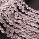 Copy of 1 Long Strand Rose Quarts Faceted Oval Shape-Faceted Briolettes  7mmx5mm - 13.5 Inches BR2049 - Tucson Beads