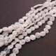 1 Long Strand White Rainbow Moonstone Smooth Briolettes -Coin Shape Briolettes  -10mm -8 Inches BR01602 - Tucson Beads