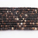 1  Strand Natural Black Opal  Smooth Rondelle -Gem Stone Beads Plain Rondelles  Beads, 7mm-13 Inches BR02962 - Tucson Beads