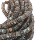 1 Strand  Labradorite Faceted Heishi Wheel Briolettes - Wheel Briolettes 8mm-9mm 8 Inches BR1823 - Tucson Beads