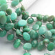 1 Strand Bio Chrysoprase Faceted Briolettes - Oval Shape Beads 14mmx10mm-15mmx10mm 9 Inches BR192 - Tucson Beads