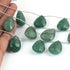 1 Strand  Green Rutile Faceted Briolettes -Pear Shape Briolettes - 27mmx15mm-23mmx15mm - 7.5 Inches BR4094