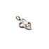 1 Pc Natural Pave Diamond Heart Charm Pendant --925 Sterling Silver Charm 20mmx10mm PDC941