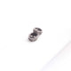 1 Pc Pave Diamond Double Line Designer Spacer Beads - 925 Sterling Silver 8mm PDC184 - Tucson Beads