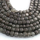 1  Long Strand Black Rutile  Smooth Briolettes - Box Shape  Briolettes - 6mmx7mm-8mmx8mm- 11 Inches BR01655 - Tucson Beads