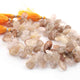 1  Strand Golden Rutile Faceted  Briolettes - Pear Drop Beads11mmx9mm-22mmx13mm 10 Inches BR2146 - Tucson Beads
