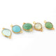 17  Pcs Mix Stone Faceted  Assorted  Shape 24k Gold Plated Connector &Pendant  - 20mmx14mm-18mmx11mm-PC712 - Tucson Beads