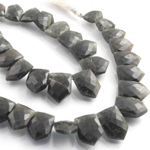 1 Strand Green Rutile Beads - Fancy Shape Beads 14mmX10mm-23mmx15mm 9 Inch BR166 - Tucson Beads