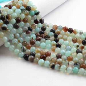 1 Strand Peru Opal  , Best Quality , Smooth Round Balls - Smooth Balls Beads -7mm - 13 Inches BR01047 - Tucson Beads