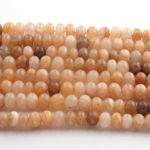 1  Strand Heliodor Smooth Roundelles - Plain Semiprecious Rondelles - 8mm-9 Inches BR02704 - Tucson Beads
