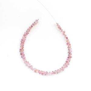AA Super Quality Shaded Pink Sapphire Faceted Briolettes - Teardrop Gemstone Beads, -3mmx2mm-6.5 Inches-BR03014 - Tucson Beads