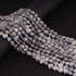 1  Strand Gray Silverite Faceted Briolettes - Heart Shape Briolettes -  8mm- 15 Inches BR0452