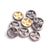 1 Pc Two Step Pave Diamond 925 Sterling Silver & Vermeil Rondelles Beads - 12mm PDC276 - Tucson Beads