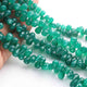 1 Strand Green Onyx Faceted Briolettes -  Tear Drop Shape-11mmx7mm-6mmx5mm- 8 Inches BR01649 - Tucson Beads
