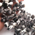 1 Strand Zebra Jasper Stone Faceted Pear Shape Briolettes - Zebra Jasper Pear Shape Beads 17mmxmm-16mmx7mm 7 Inches BR1083