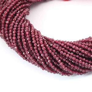5  Strand Garnet Ball Beads Faceted Ball Shape Beads - GemStone Ball Beads 2mm-13 Inches RB476 - Tucson Beads