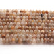 1  Strand Dot Quartz Smooth Roundelles - Plain Semiprecious Rondelles  - 7mm-8mm -9 Inches BR02713 - Tucson Beads