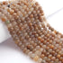 1  Strand Dot Quartz Smooth Roundelles - Plain Semi precious Rondelles  - 7mm-8mm -9 Inches BR02719