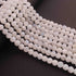 1 Long Strand White Rainbow Moonstone Faceted  Ball Beads- 7mm-10 Inches BR01656