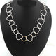 1 Necklace Top Quality 2 Feet Each Silver Plated Fancy&Round  Shape Copper Link Chain - Each 34 inch29 mmx29mm-22mm GPC1171 - Tucson Beads