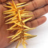 10 Pcs Designer 24k Gold Plated Spike Charm ,Copper Design Pendant ,Jewelry Making 26mmx4mm GPC560
