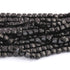 1 Strand Black Spinel Faceted Cube Briolettes -Black Spinel Box Shape Briolettes 8mm 8.5 Inches BR3919