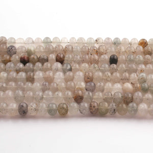1  Strand Green Moonstone Smooth Rondelles - Round Shape Rondelles - 8mm-9mm -9 Inches BR02591 - Tucson Beads