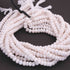1 Strands White Silverite Faceted Rondelles - Roundel Beads 8mm-9mm 15 Inches BR3930
