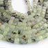 1 Strand Green Pyrite Smooth Cube Beads - Cube Beads 6mmx7mm-8mmx9mm-10 InchesBR01652