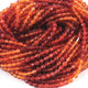 4 Long Strands Ex+++ Quality Shaded Carnelian Micro Faceted Tiny Rondelles Beads - Cornelian Small Beads 3mm 13 Inches Long RB036 - Tucson Beads