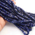 1 Long Strand Lapis  Smooth Briolettes - Uncut Chips Briolettes  2mmx7mm-2mmx6mm-8Inches BR01650