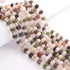 1  Strand Multi Stone  Smooth Roundelles - Plain Semiprecious Rondelles - 8mm-11mm-10 Inches BR02703