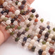 1  Strand Multi Stone  Smooth Roundelles - Plain Semiprecious Rondelles - 8mm-11mm-10 Inches BR02703 - Tucson Beads