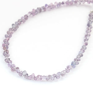 AA Super Quality Shaded Purple Sapphire Faceted Briolettes - Teardrop Gemstone Beads, -2mm-3mm-6.5 Inches-BR03017 - Tucson Beads