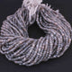 5 Long Strands Grey Moonstone Silver Coated Rondelle Beads, Micro Faceted Beads,5mm 13 Inch RB460 - Tucson Beads