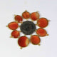 8  Pcs Sun Stone 24k Gold Plated Faceted Assorted Shape Connector Double Bali - 31mmx21mm PC446 - Tucson Beads